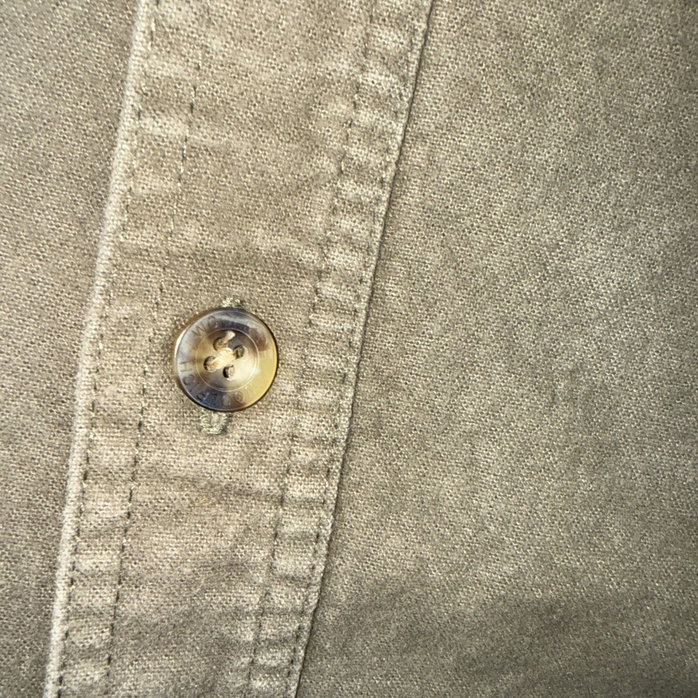 Vintage Woolrich Jacket Men M Green Cotton Outdoors Work Wear BarnSafari Shacket - Picture 3 of 8